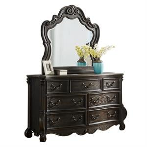 Steve Silver Rhapsody Multi-step Molasses Wood 7-drawer Dresser and Mirror