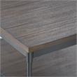 Steve Silver Prescott Smokey Oak and Black Metal End Table
