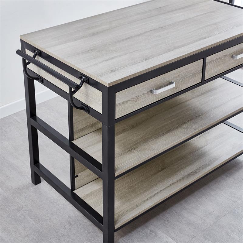 Steve Silver Carson Weathered Driftwood Counter Height Dining Table