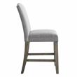 Steve Silver Grayson Driftwood and Gray Fabric Counter Chair