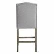 Steve Silver Grayson Driftwood and Gray Fabric Counter Chair