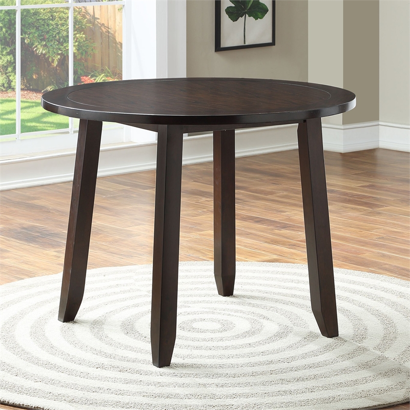 Yorktown Espresso Wood Finish 5-piece Dining Set