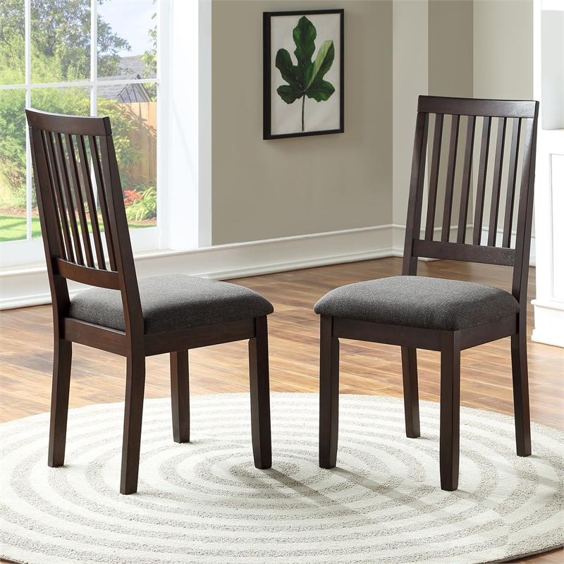Yorktown Espresso Wood Finish 5-piece Dining Set