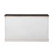 Joanna Ivory and Dark Oak Wood Farmhouse Style Server with Storage