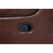 Steve Silver Keily Brown Faux Leather Manual Reclining 3-Piece Motion Set