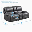 Steve Silver Keily Brown Faux Leather Manual Reclining 3-Piece Motion Set