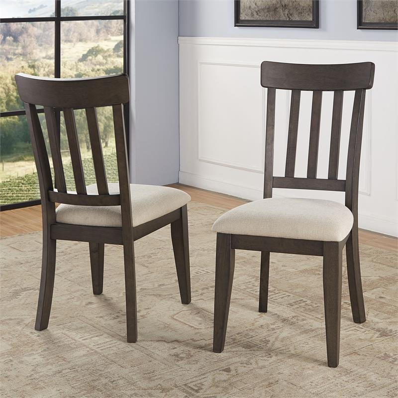 Steve Silver Napa Dusky Cedar Brown Wood Side Chair
