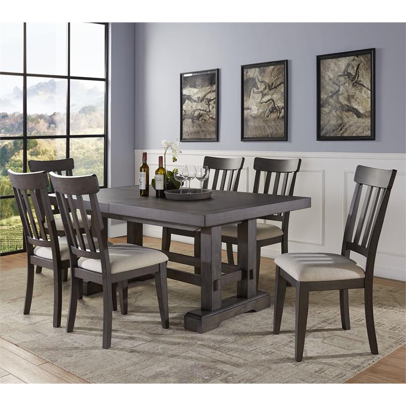 Steve Silver Napa Dusky Cedar Brown Wood Side Chair