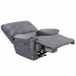 Steve Silver Simone Smoked Gray Polyester Fabric Power Recliner