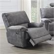 Steve Silver Simone Smoked Gray Polyester Fabric Power Recliner