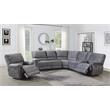Steve Silver Simone Smoked Gray Polyester Fabric Power Recliner