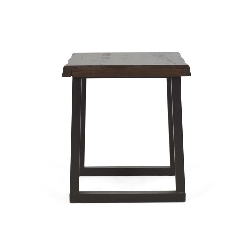 Jennings Live Edge Cherry and Ebony Wood End Table