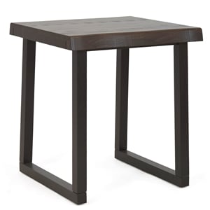 Jennings Live Edge Cherry and Ebony Wood End Table