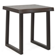 Jennings Live Edge Cherry and Ebony Wood End Table