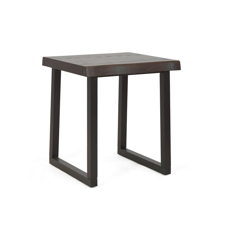 Jennings Live Edge Cherry and Ebony Wood End Table