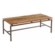 Tamra Natural Wood with Emerald Green Inlay Cocktail Table