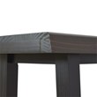 Steve Silver Jennings Cherry and Ebony Solid Wood Live Edge Stool
