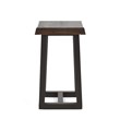 Steve Silver Jennings Cherry and Ebony Solid Wood Live Edge Stool