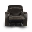 Lexington Brown Faux Leather Power Media Recliner