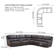 Steve Silver Plaza Smoke Gray 6-Piece Sectional