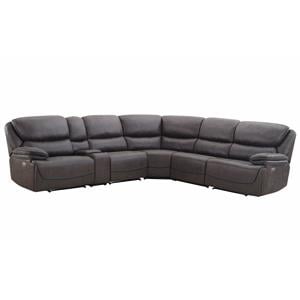 Steve Silver Plaza Smoke Gray 6-Piece Sectional