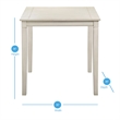 Steve Silver Westlake Weathered Ivory Wood 5-Piece Counter Height Dining Set