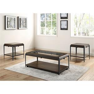 Steve Silver Waco Espresso Wood 3-Piece Occasional Set
