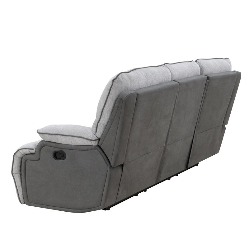 Steve Silver Cyprus Light Gray Fabric Recliner Sofa