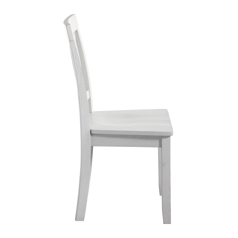 Steve Silver Naples White Wood 5-Piece Drop-Leaf Dining Set