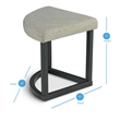 Steve Silver Yukon Black Metal Base Coffee Table with Stools