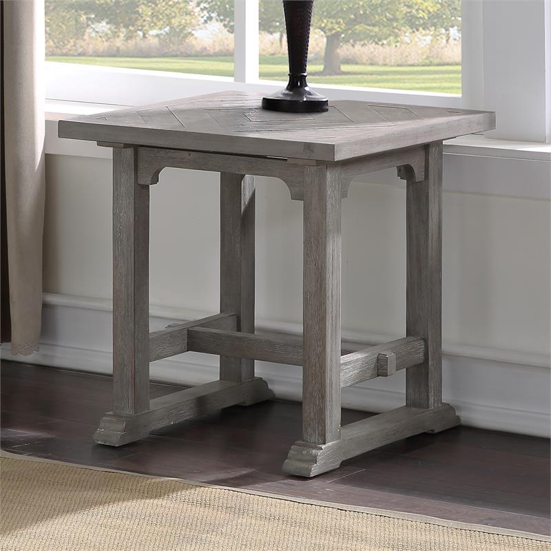 Steve Silver Company Whitford End Table in Dove Gray