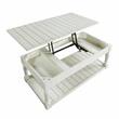 Steve Silver Hemingway White Alabaster Lift Top Coffee Table