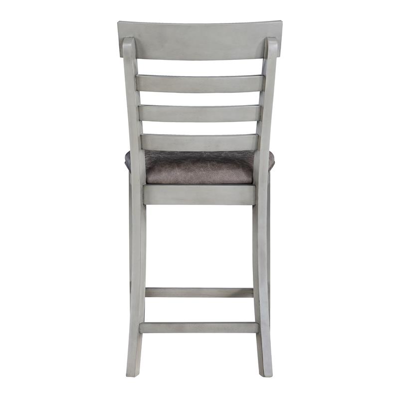 Steve Silver Hyland Stone Gray Wood Counter Chair