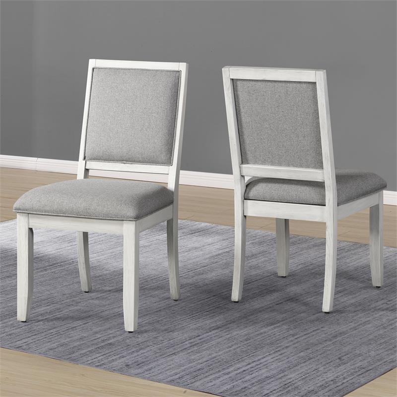 Steve Silver Canova Weathered White Wood Parsons Chair