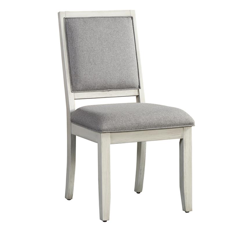 Steve Silver Canova Weathered White Wood Parsons Chair