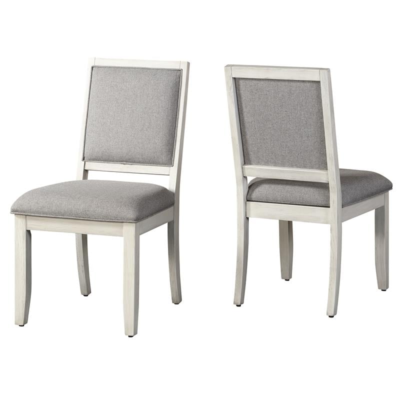 Steve Silver Canova Weathered White Wood Parsons Chair
