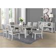 Steve Silver Canova Weathered White Wood and Marble Top Server