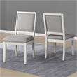 Steve Silver Canova Weathered White Wood 7-Piece Dining Set
