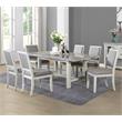 Steve Silver Canova Weathered White Wood 7-Piece Dining Set