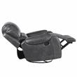 Steve Silver Keily Gray Faux Leather Manual Reclining 3-Piece Motion Set