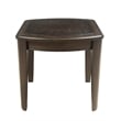Diletta Dark Walnut Wood Game End Table with Chessboard