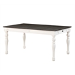 Steve Silver Joanna Two-tone Ivory and Dark Oak Dining Table