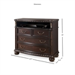 Steve Silver Monte Carlo Rich Cocoa Chocolate Media Wood Chest