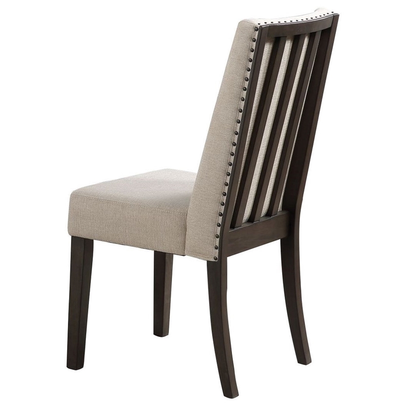 Steve Silver Napa Fabric Upholstered Dining Chair - Dusky Cedar-Beige