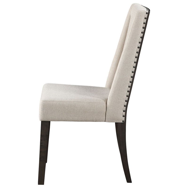 Steve Silver Napa Fabric Upholstered Dining Chair - Dusky Cedar-Beige
