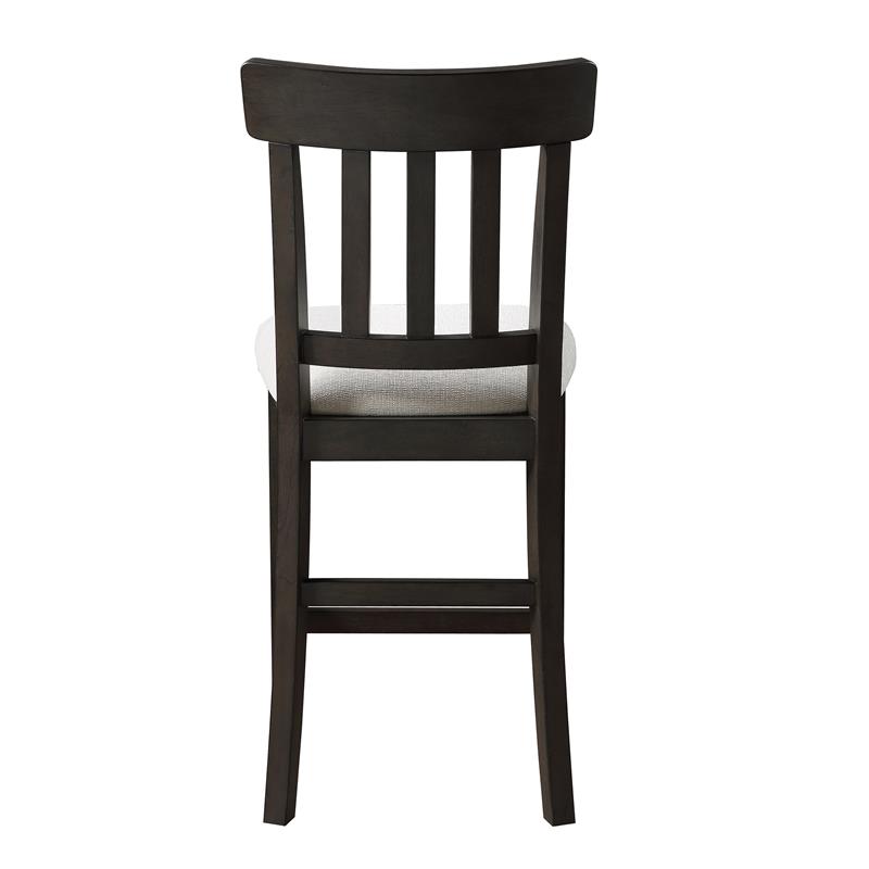 Napa Natural Linen Fabric and Wood Counter Height Chair