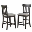Napa Natural Linen Fabric and Wood Counter Height Chair