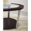 Steve Silver Duncan Espresso Finished Wood and Metal Cocktail Table