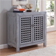 Steve Silver Rio Farmhouse Antiqued Gray Wood Accent Cabinet