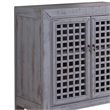 Steve Silver Rio Farmhouse Antiqued Gray Wood Accent Cabinet